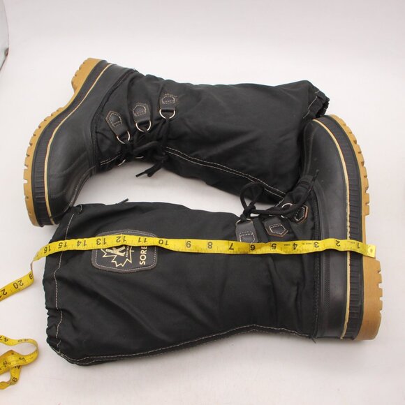 Sorel Kaufman Canada Snow Insulated Winter Men's Size 10 Boots Black - Picture 7 of 9